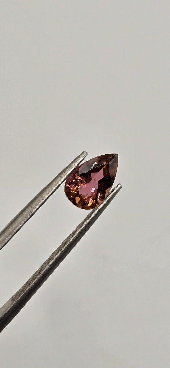 9.03x5.69x3.60mm pear Brazilian tourmaline facet