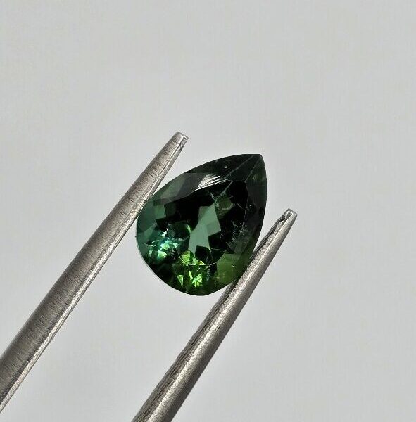 7.86x5.76x4.24mm pear Brazilian tourmaline facet
