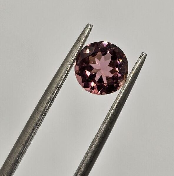 5.97x5.85x3.60mm round Brazilian tourmaline facet