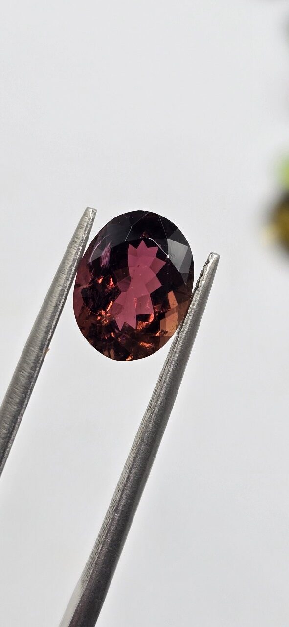 8.88x6.79x4.61mm oval Brazilian tourmaline facet