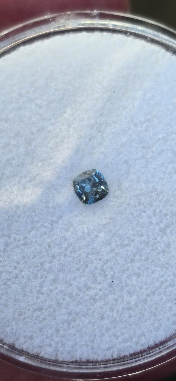 4.18x4.11x2.66mm cushion Australian sapphire facet