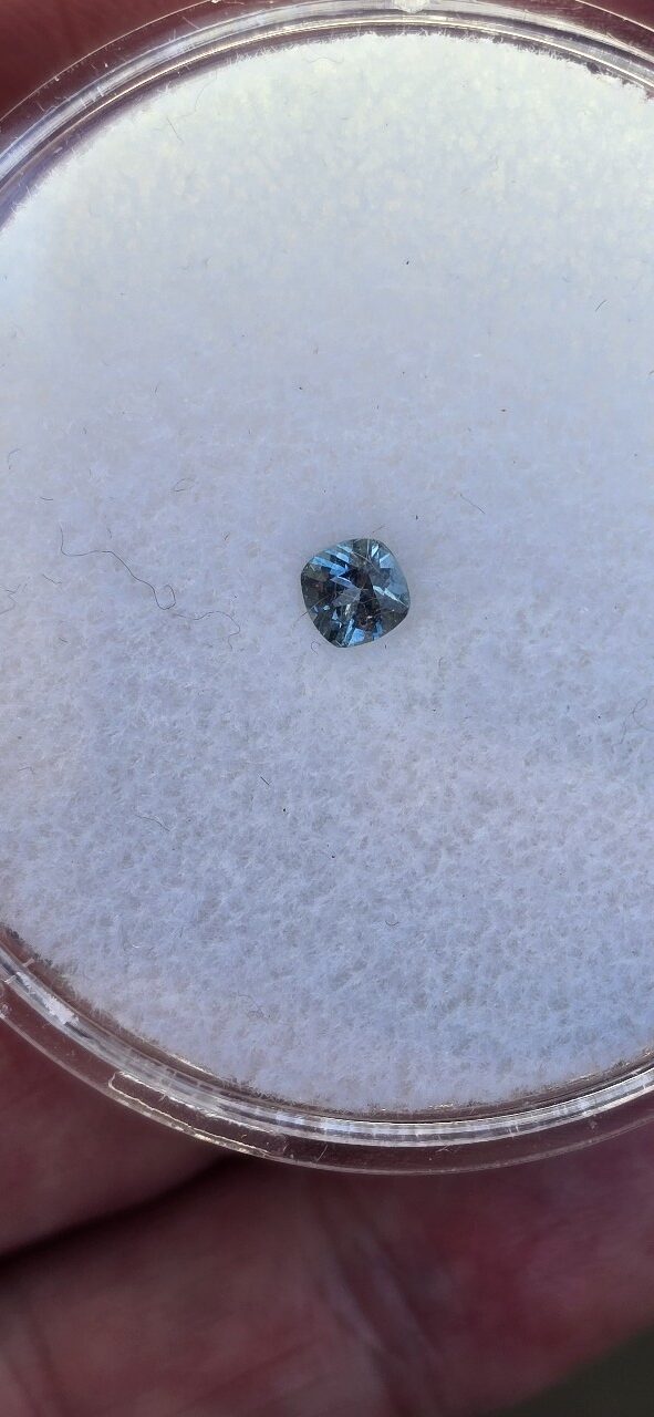 4.03x4.00x2.79mm cushion Australian sapphire facet