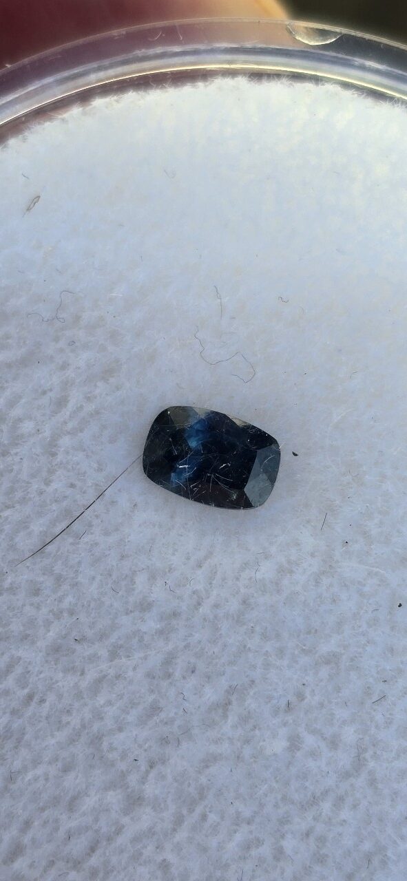 5.88x4.01x3.04mm cushion Australian sapphire facet