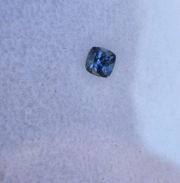 3.52x3.52x2.33mm cushion Australian sapphire facet