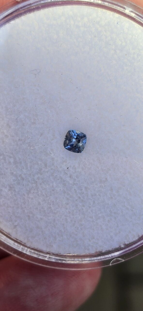 3.64x3.60x2.24mm cushion Australian sapphire facet