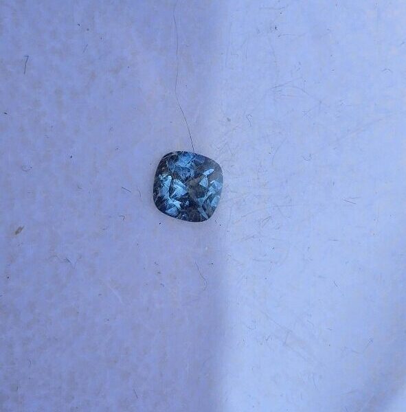 3.70x3.68x2.39mm cushion Australian sapphire facet
