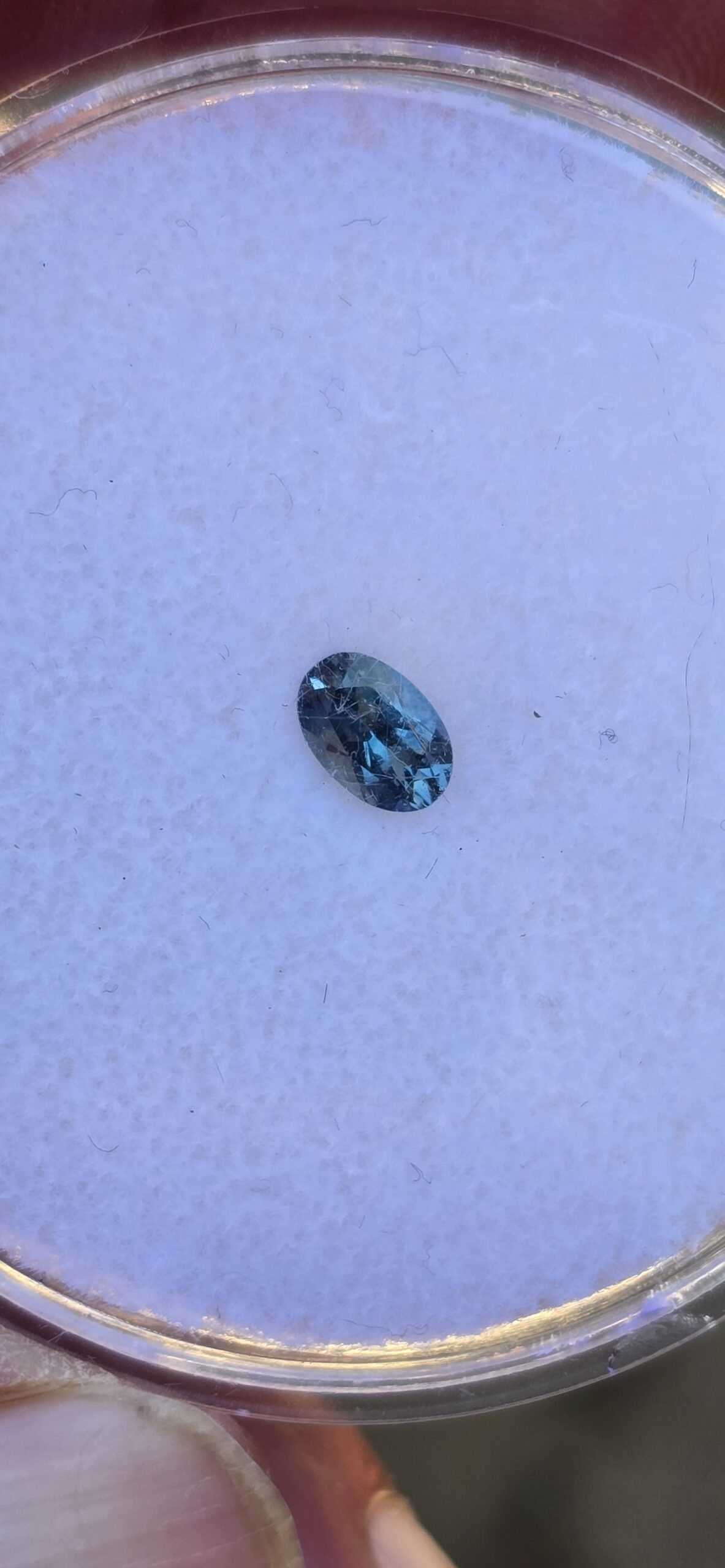5.97x4.06x2.96mm oval Australian sapphire facet