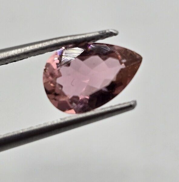 9.13x6.13x3.40mm pear Brazilian tourmaline facet
