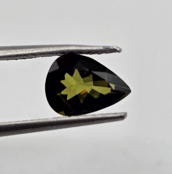 8.20x5.91x3.70mm pear Brazilian tourmaline facet