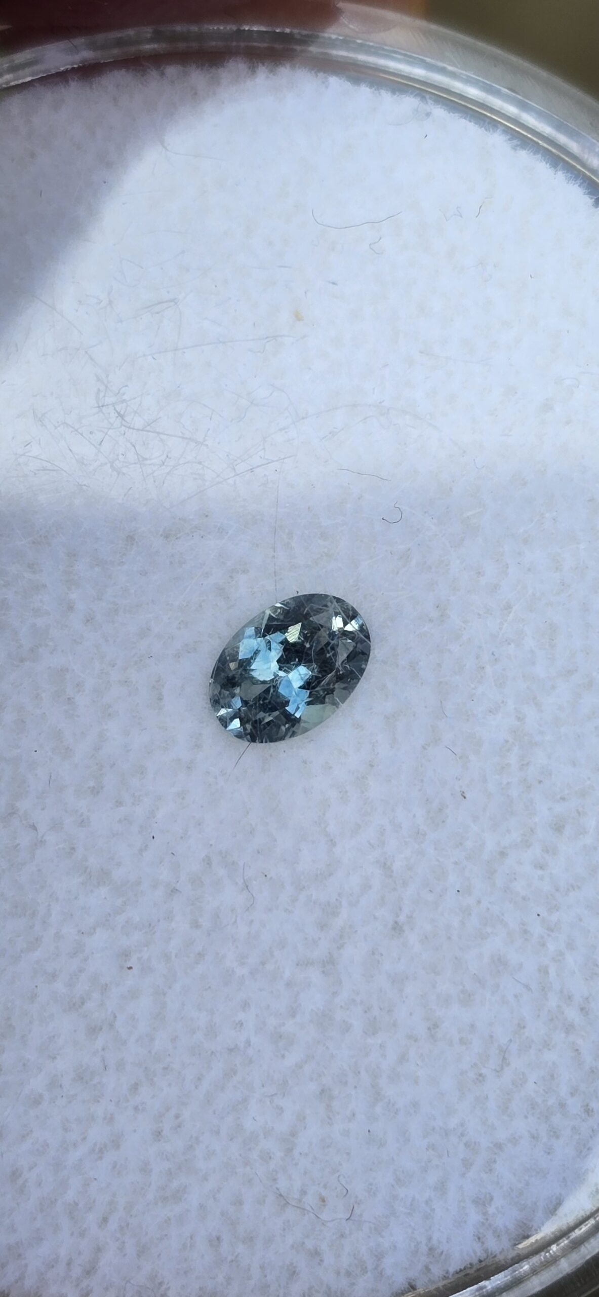 5.85x4.15x2.89mm oval Australian sapphire facet