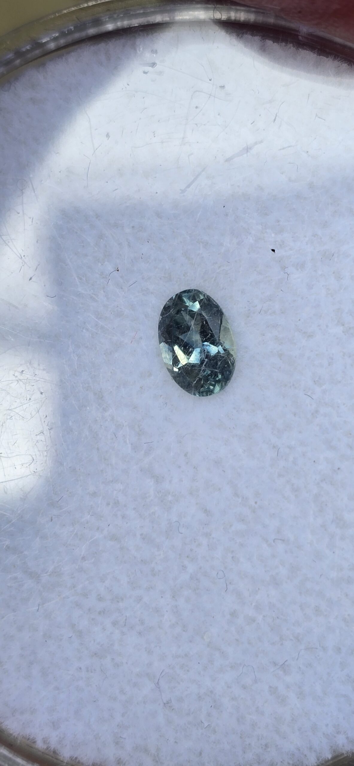 5.96x4.15x3.03mm oval Australian sapphire facet