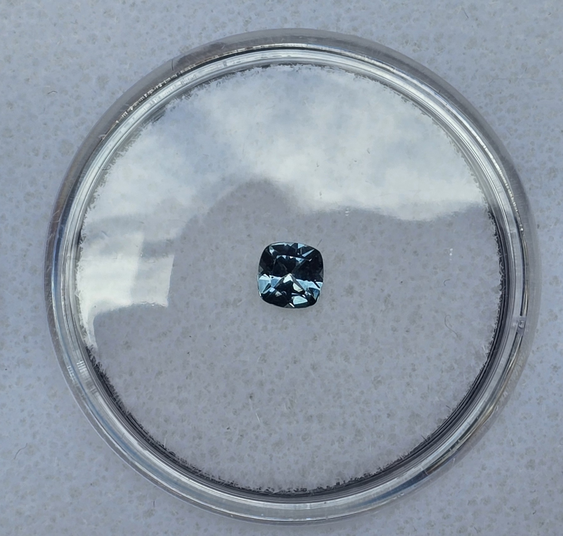 4.17x4.14x2.70mm cushion Australian sapphire facets