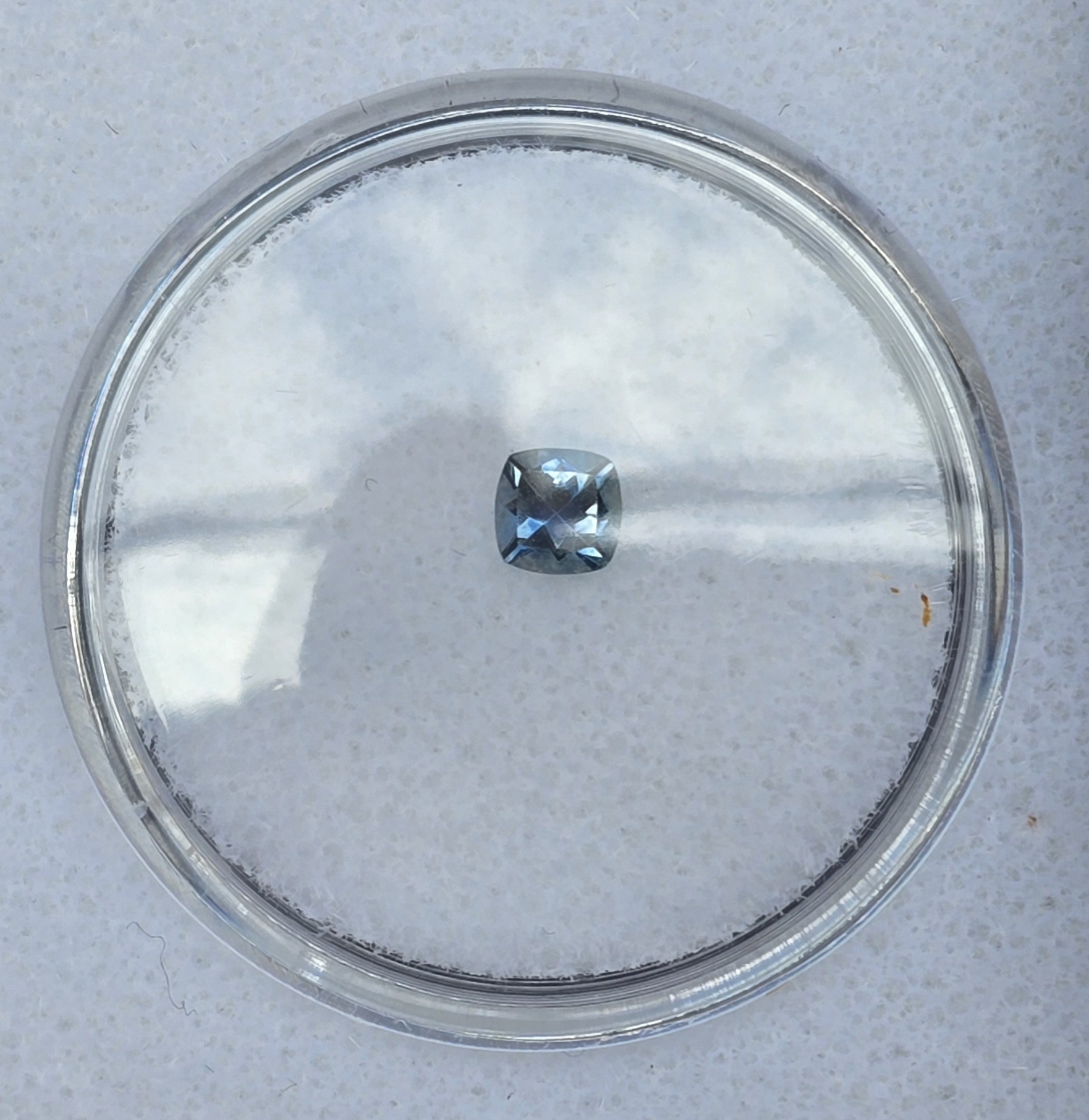 4.08x4.03x3.02mm cushion Australian sapphire facets