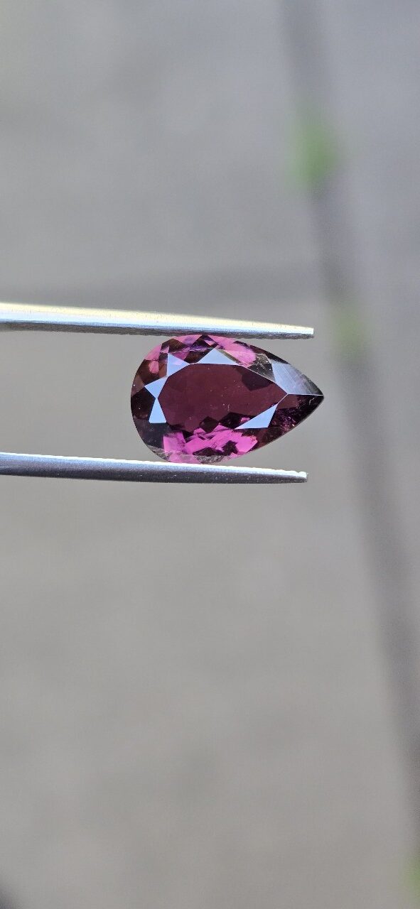 13.06x8.81x4.74mm pear Brazilian tourmaline facet