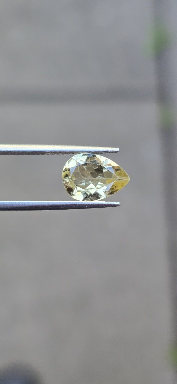 10.89x7.81x4.21mm pear Brazilian tourmaline facet