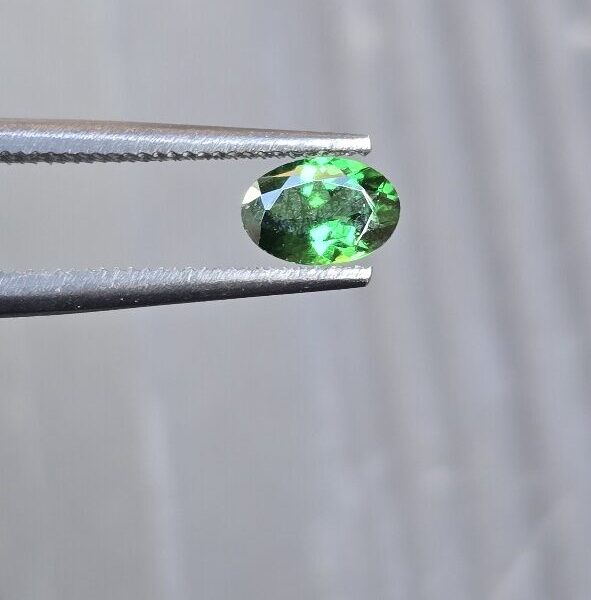 5.96x4.12x2.55mm oval Tsavorite Garnet Facet
