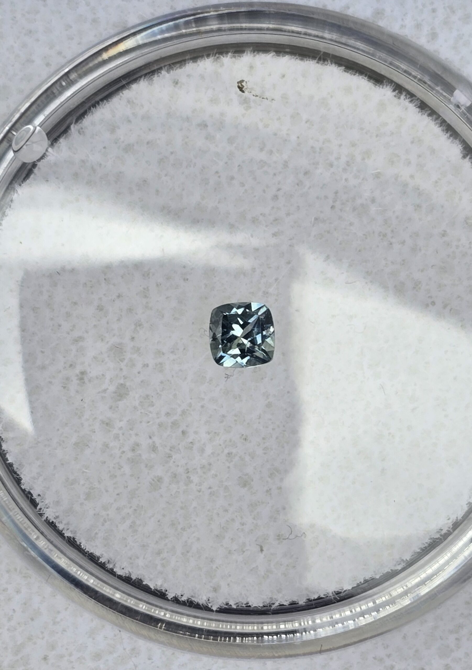3.13x3.11x2.14mm cushion Australian sapphire facet