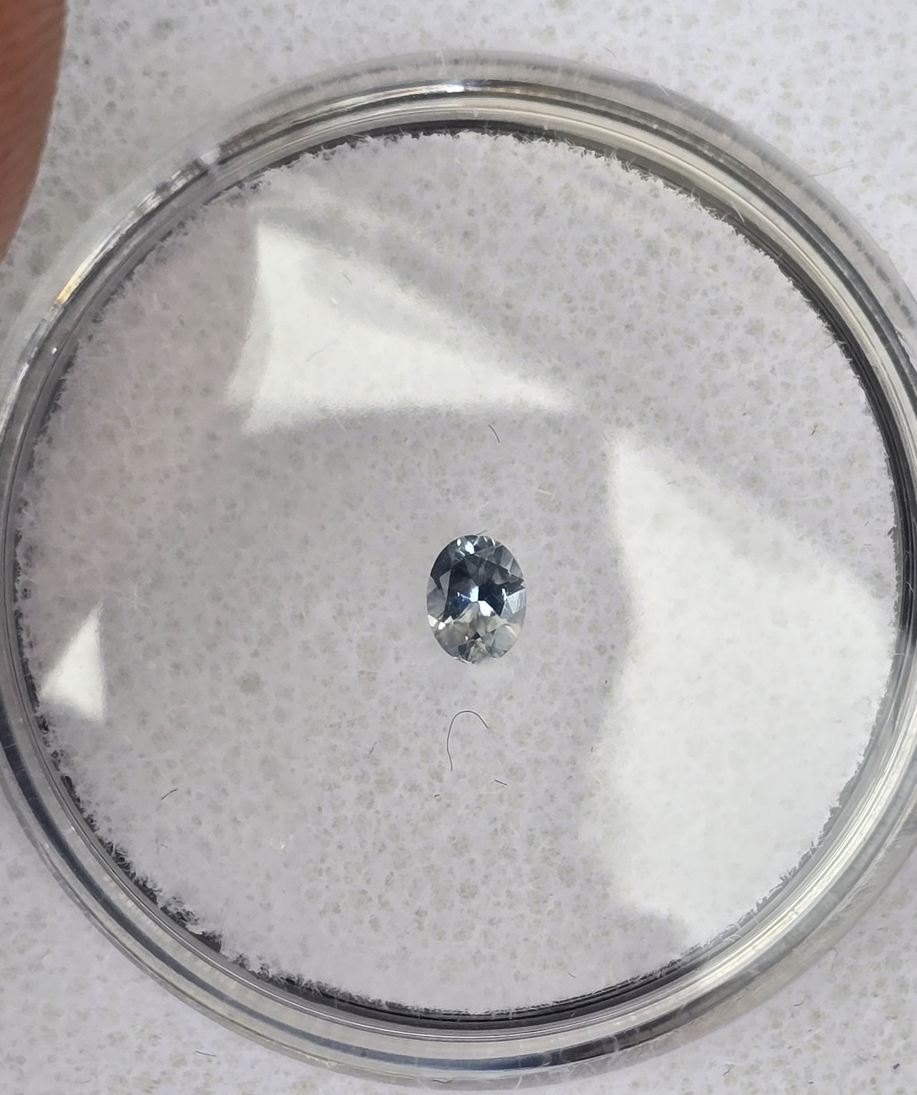 3.91x3.02x2.04mm oval Australian sapphire facet