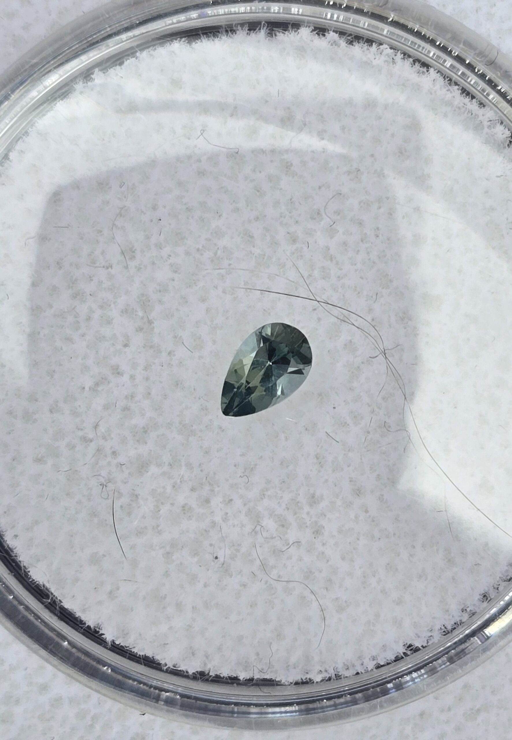 4.74x2.97x2.27mm pear Australian sapphire facet