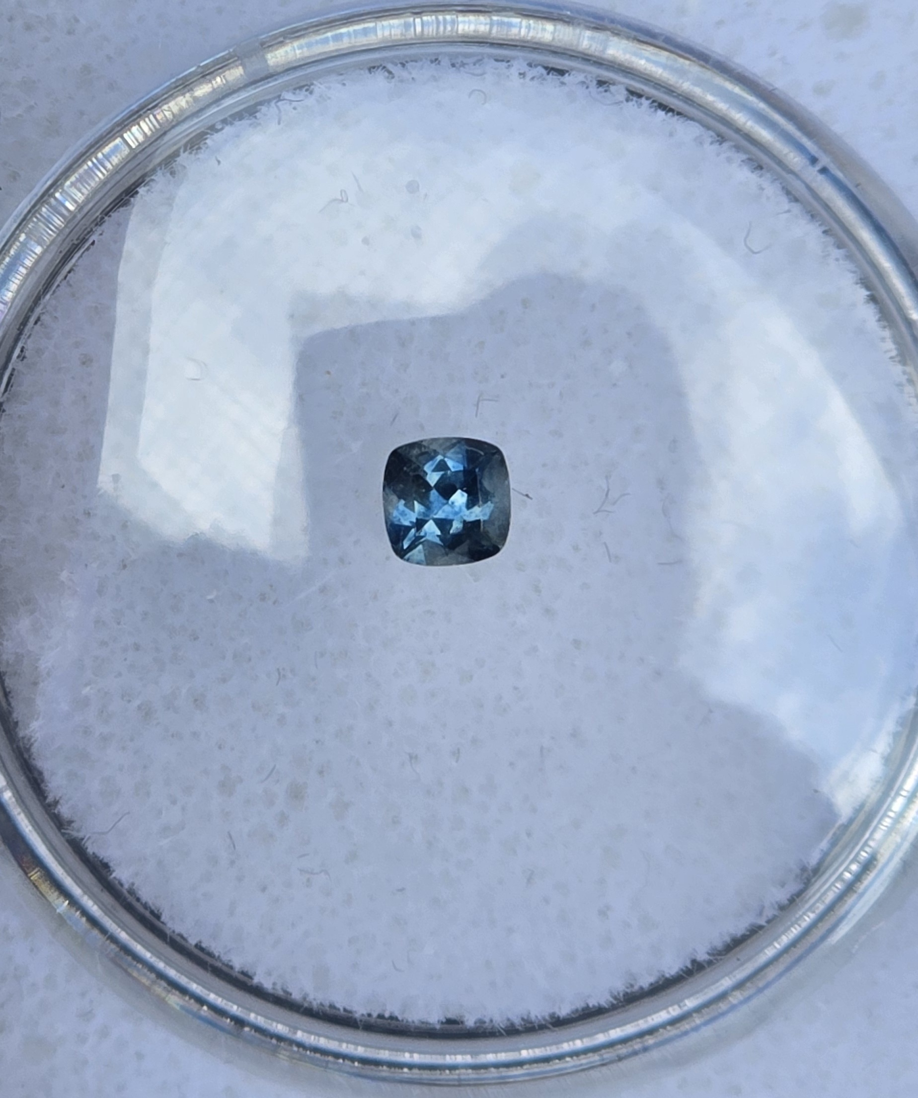 3.55x3.53x2.28mm cushion Australian sapphire facet