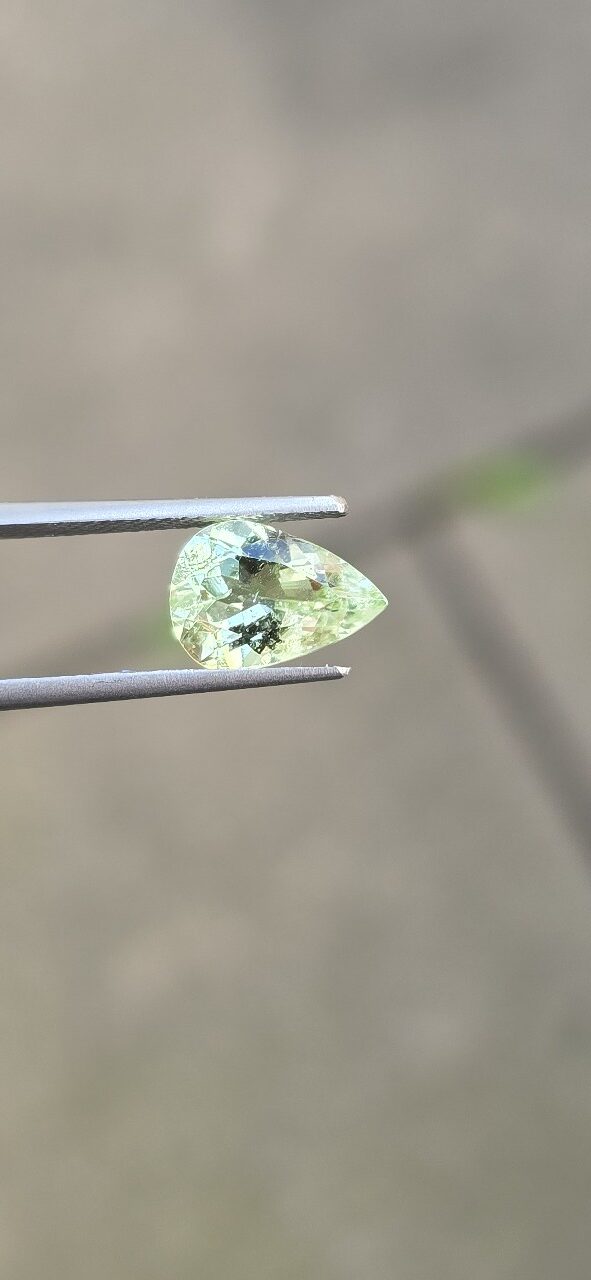 11.20x7.77x5.12mm pear Brazilian tourmaline facet