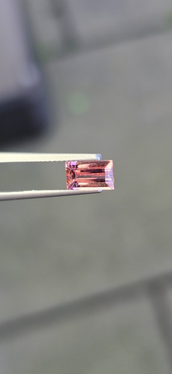 7.50x4.42x3.03mm baguette Brazilian tourmaline facet