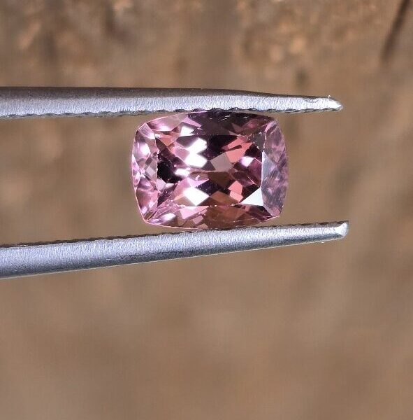 6.82x5.14x4.27mm cushion Brazilian tourmaline facet