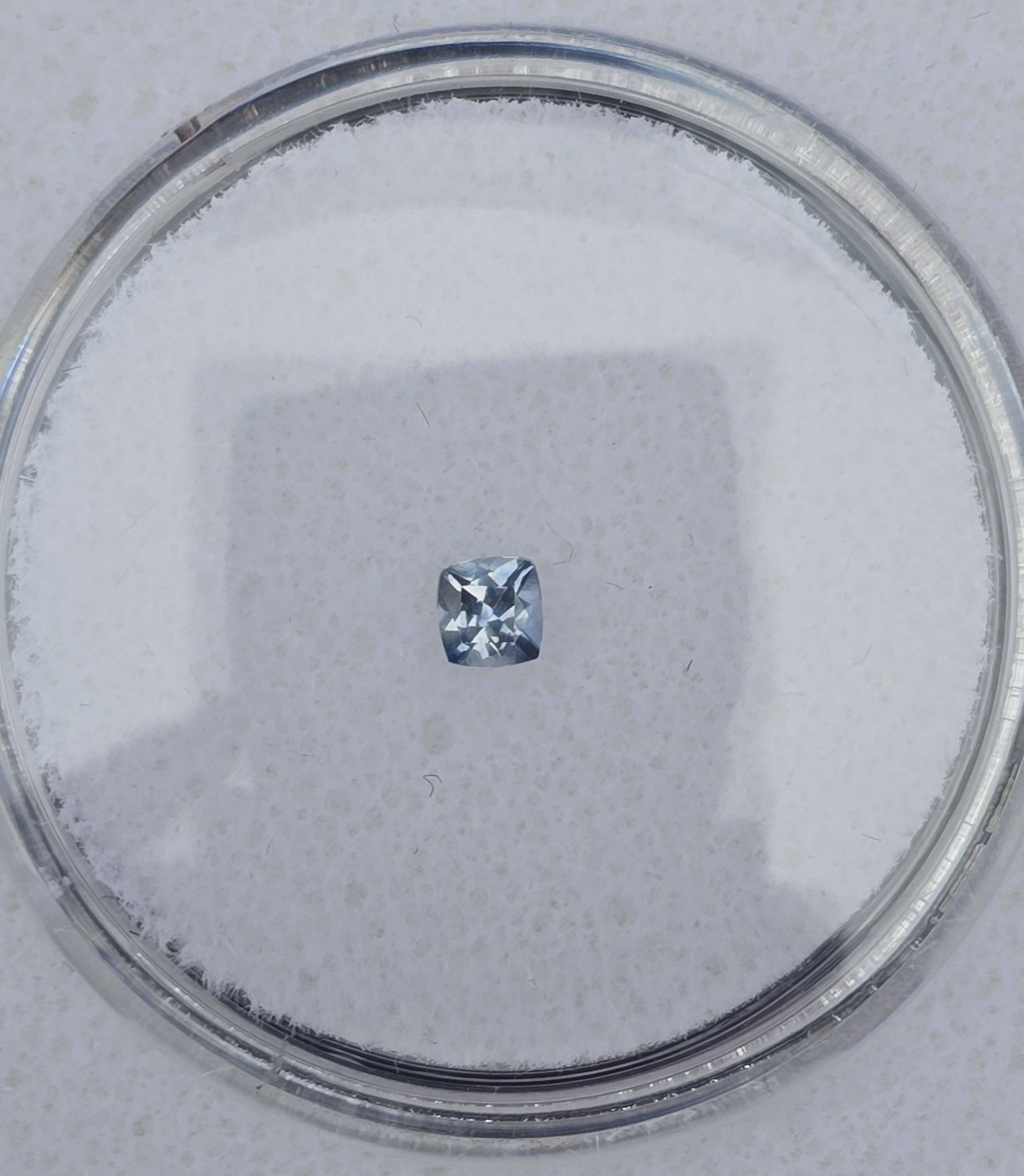 3.00x2.87x1.99mm cushion Australian sapphire facet