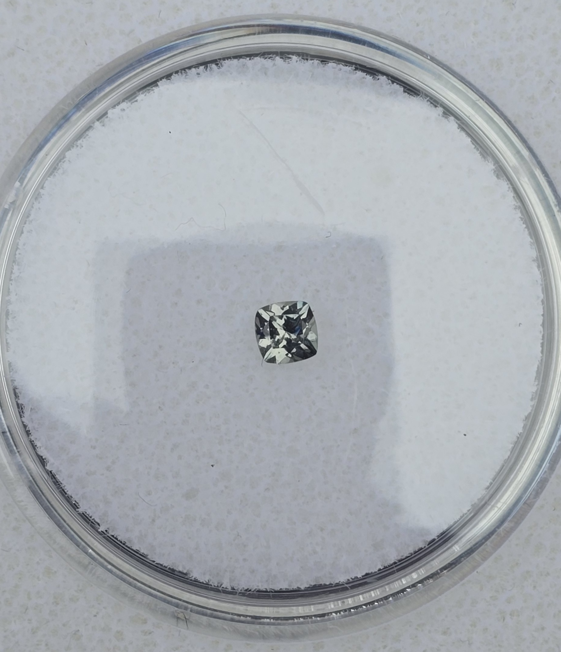 3.06x3.06x2.29mm cushion Australian sapphire facet