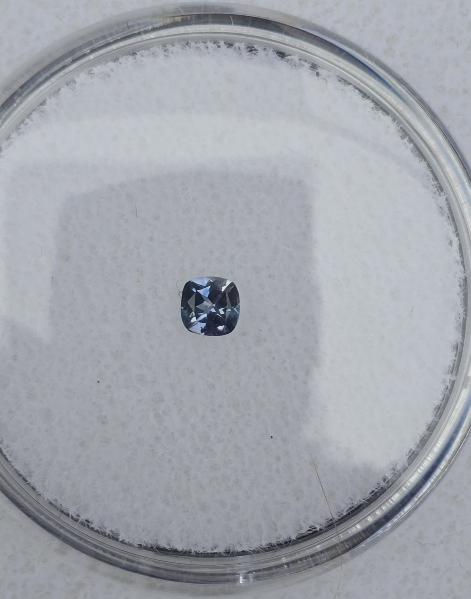 3.11x3.09x2.06mm cushion Australian sapphire facet