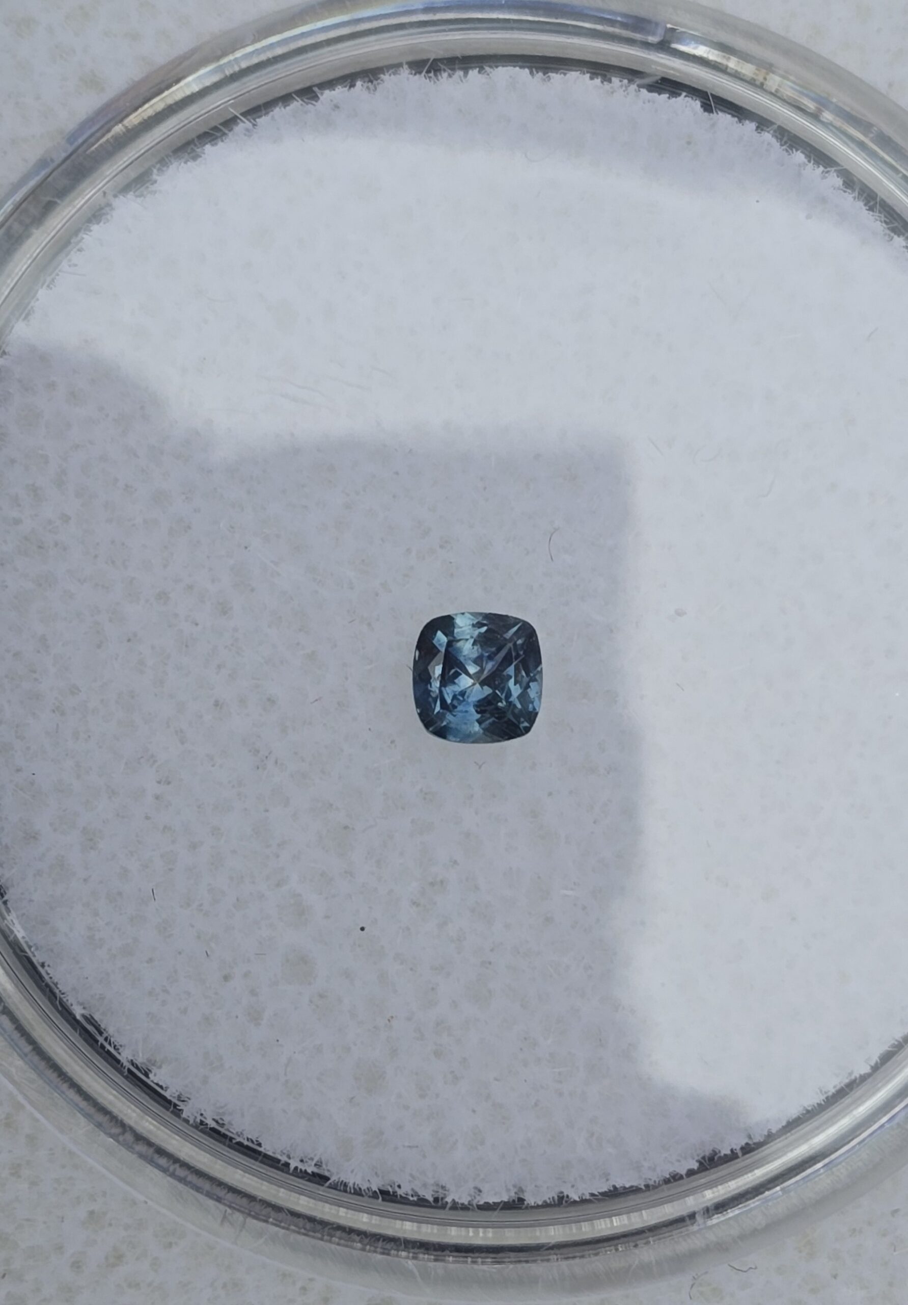 3.08x3.07x2.08mm cushion Australian sapphire facet
