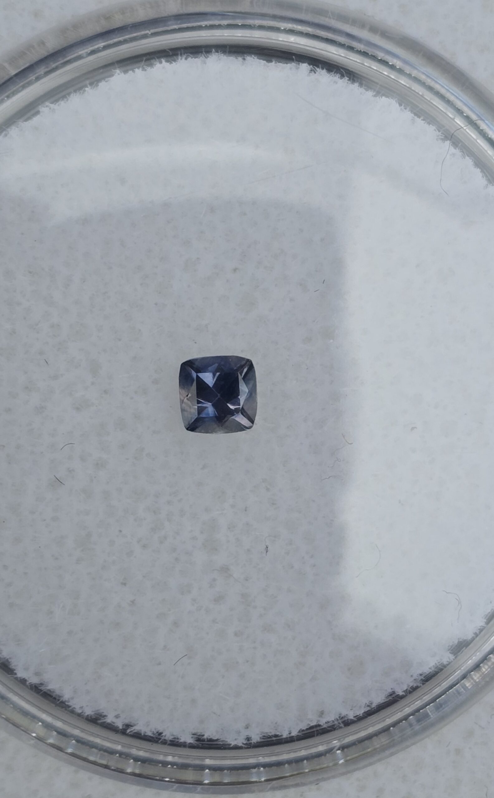3.01x3.01x2.22mm cushion Australian sapphire facet