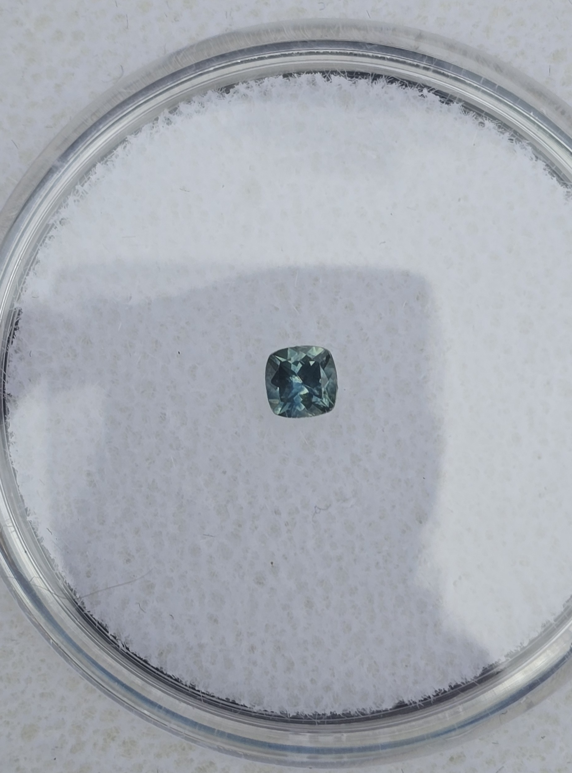 3.02x3.00x2.05mm cushion Australian sapphire facet