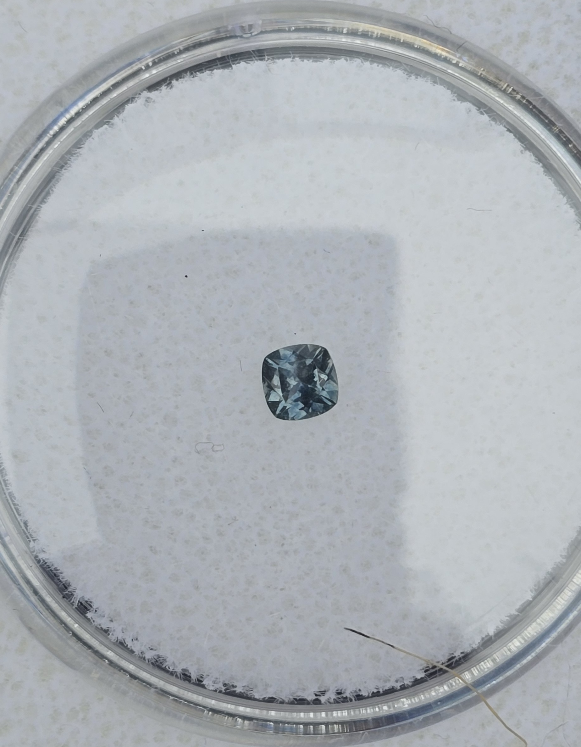 3.14x3.11x2.19mm cushion Australian sapphire facet