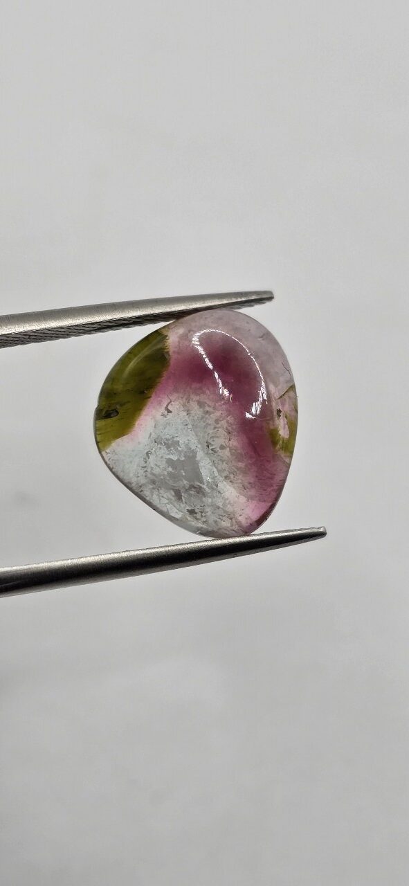 13.50x12.65x4.16mm Brazilian tourmaline cabochon