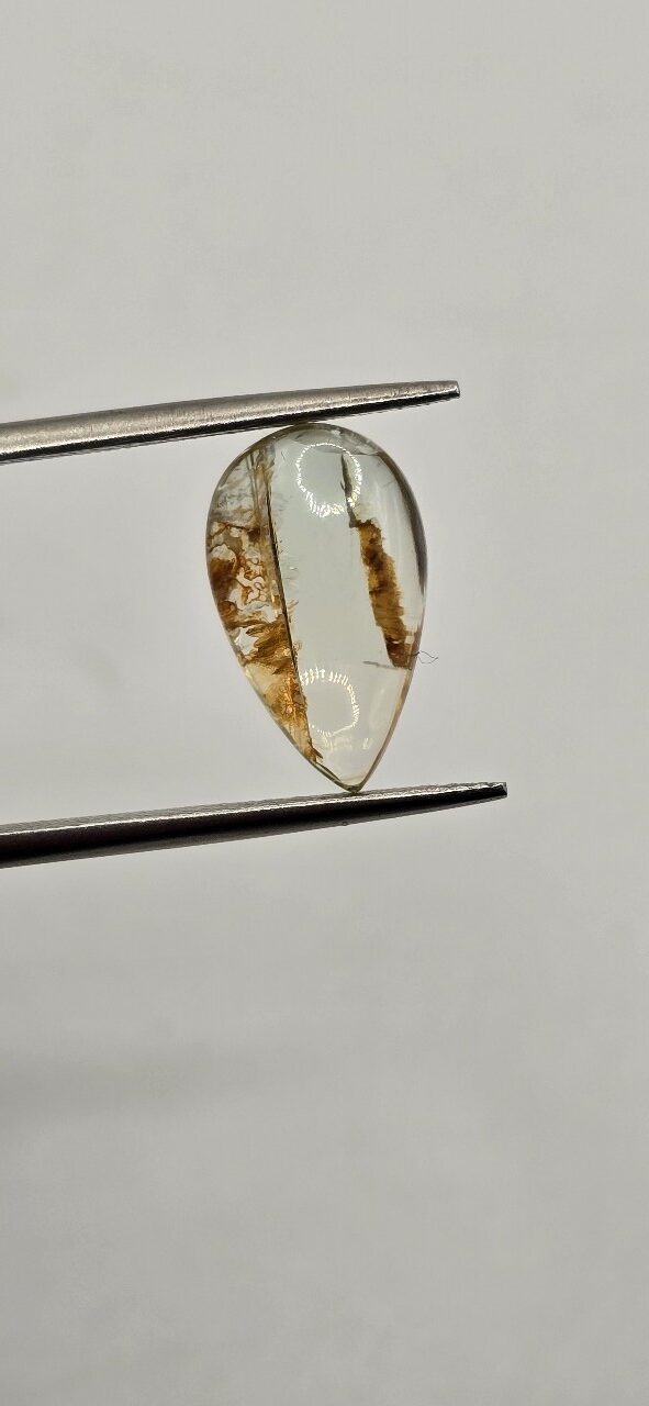 13.90x8.28x4.34mm Brazilian tourmaline cabochon