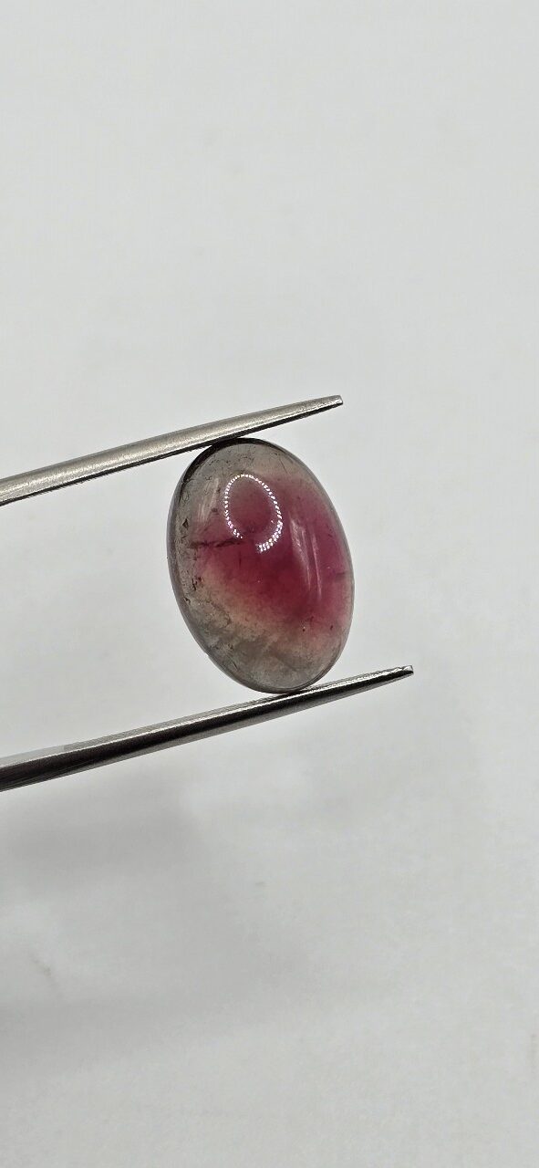 15.26x10.69x5.52mm Brazilian tourmaline cabochon