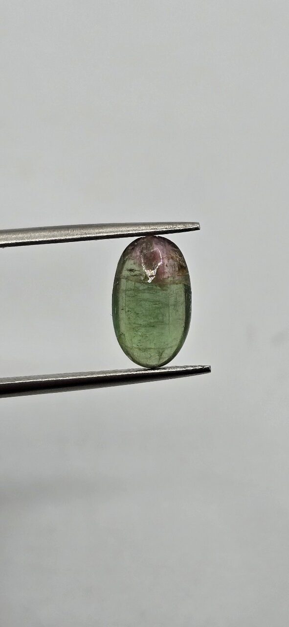 10.89x6.56x3.61mm Brazilian tourmaline cabochon