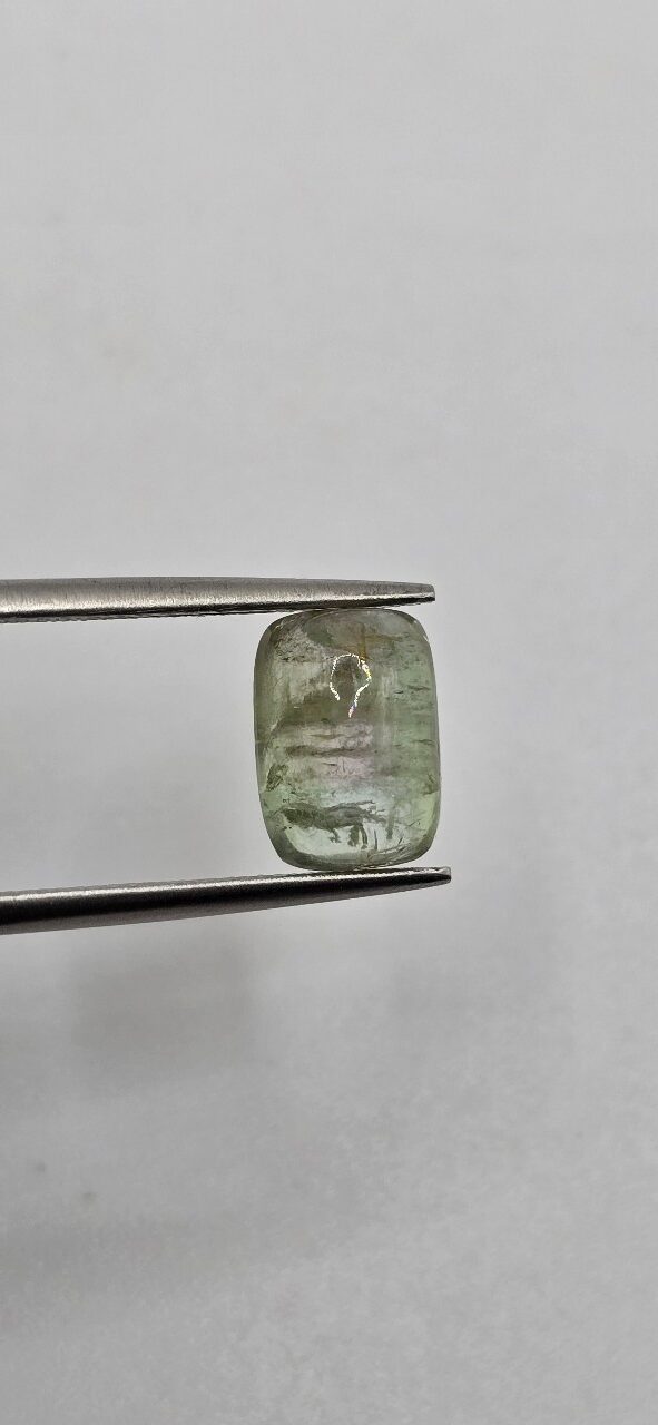 9.31x6.63x4.53mm Brazilian tourmaline cabochon