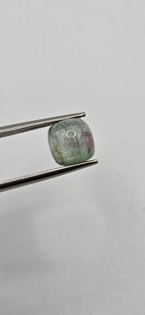 8.06x7.99x5.49mm Brazilian tourmaline cabochon