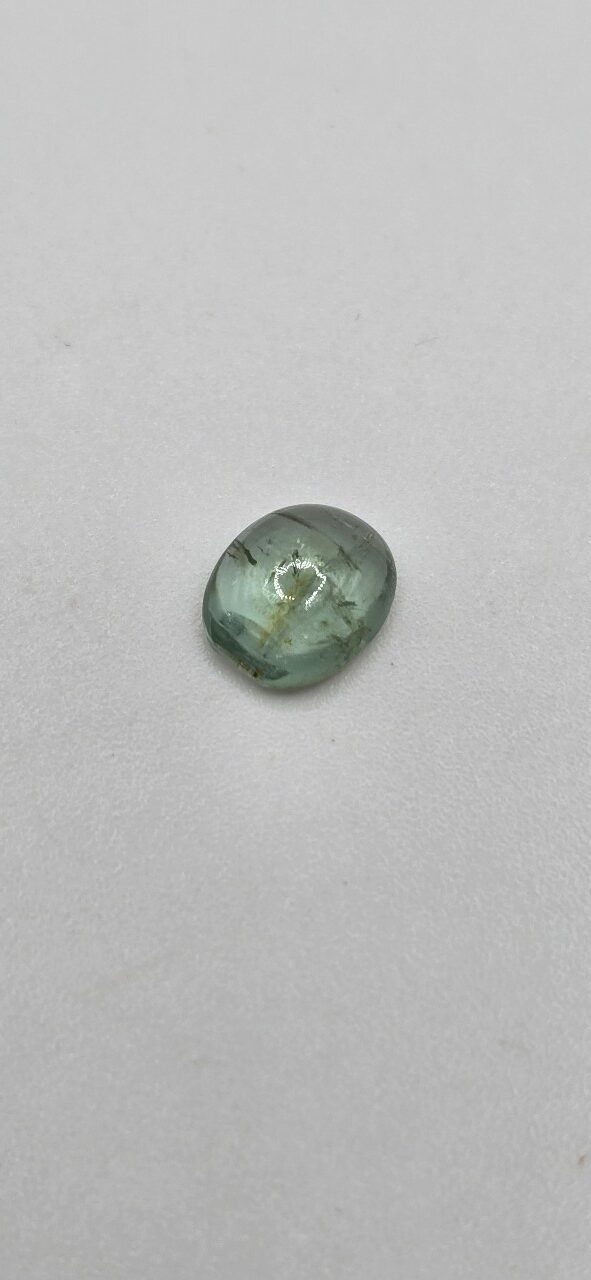 7.96x6.55x3.33mm Brazilian tourmaline cabochon