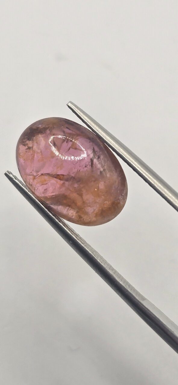 13.59x9.52x5.27mm Brazilian tourmaline cabochon