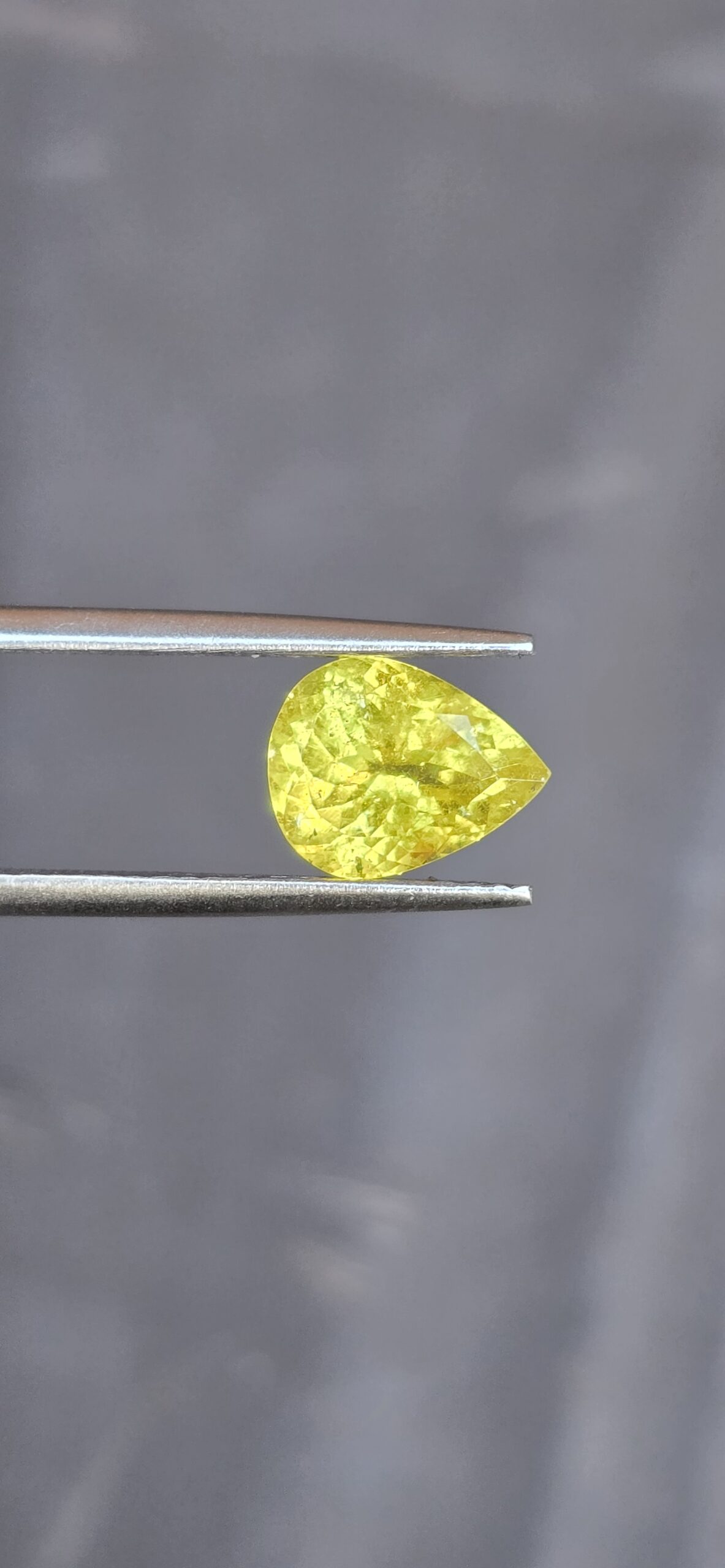 8.83x6.91x4.87mm pear Brazilian tourmaline facet