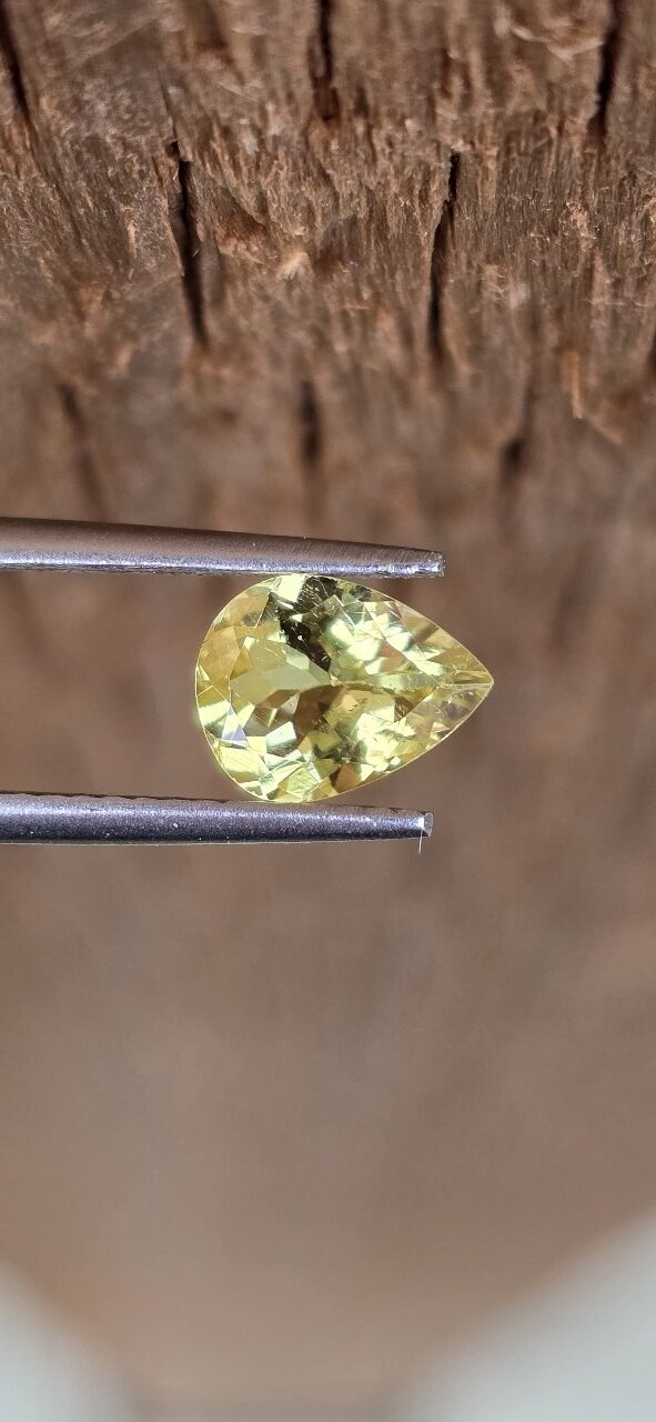 7.89x5.99x3.78mm pear Brazilian tourmaline facet