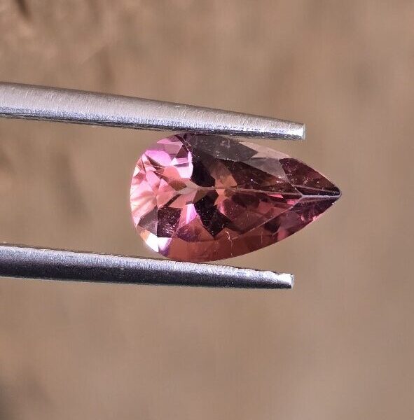 8.57x5.21x3.80mm pear Brazilian tourmaline facet