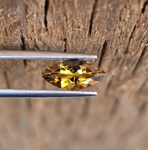 10.12x4.89x3.35mm marquis Brazilian tourmaline facet