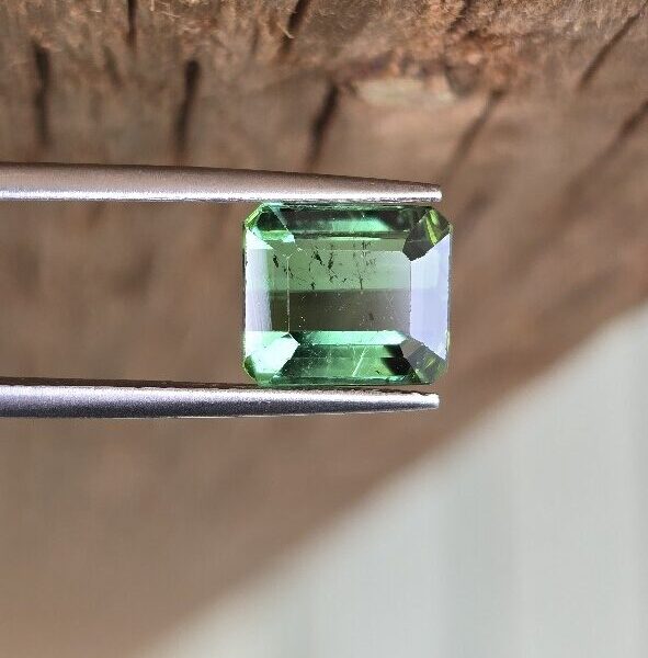 8.32x7.26x4.99mm emerald-cut Brazilian tourmaline facet