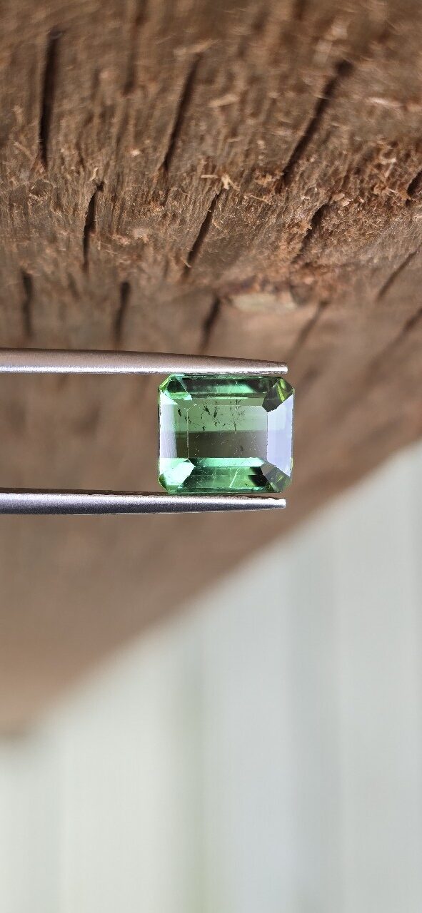 8.32x7.26x4.99mm emerald-cut Brazilian tourmaline facet