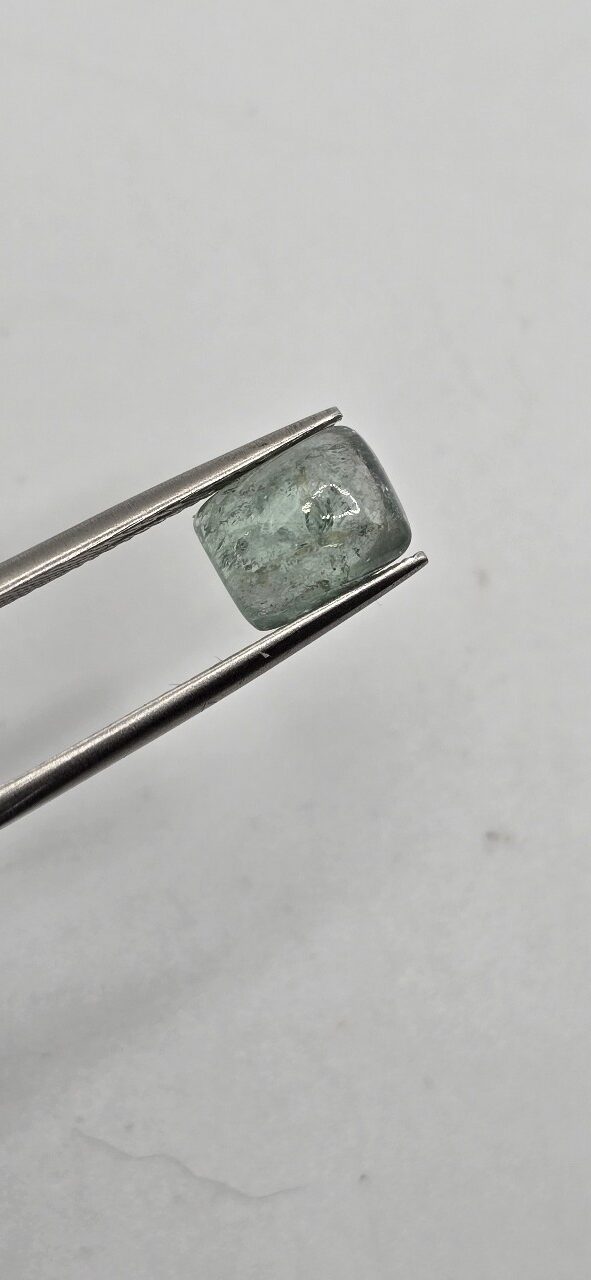 8.51x6.54x4.46mm Brazilian tourmaline cabochon