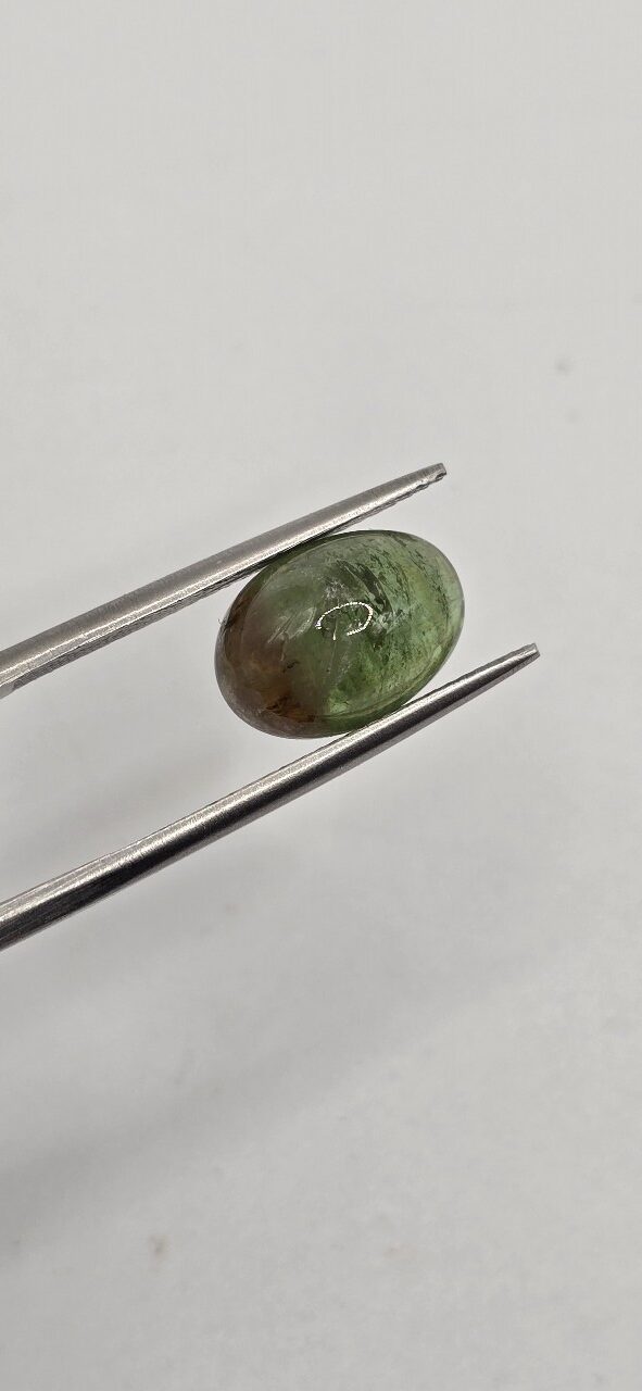 11.44x8.15x5.73mm Brazilian tourmaline cabochon